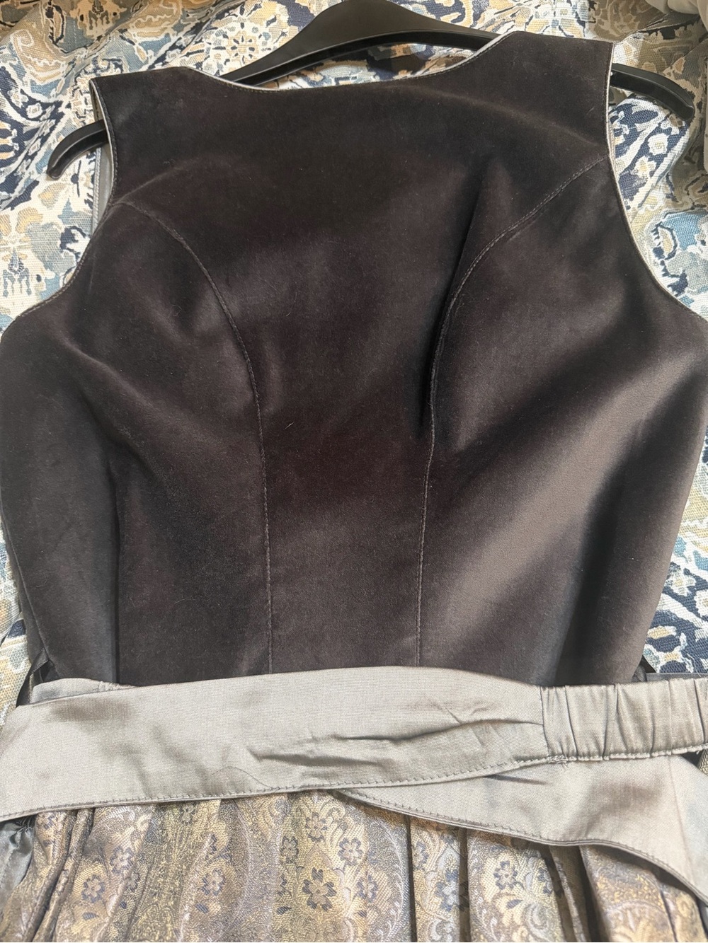 NWT gray velvet midi dirndl. - Picture 6 of 9